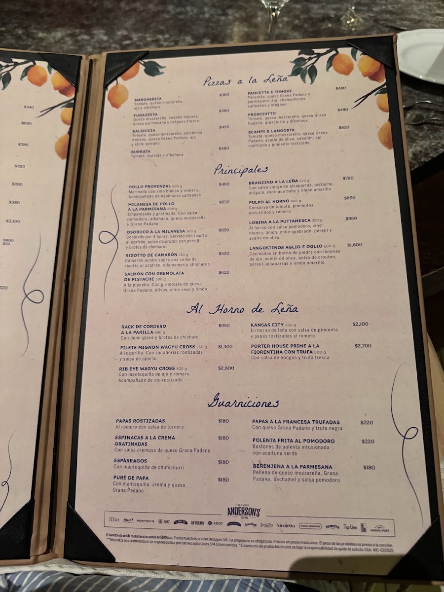 Menu - Nicoletta | Italian Restaurant In CancunPhoto 3